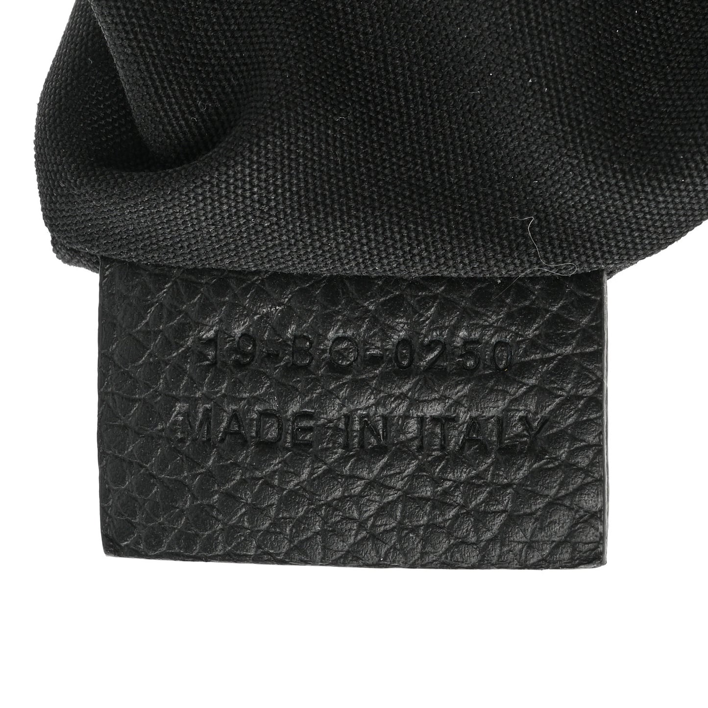X SHAWN STUSSY Grained Calfskin Saddle Bag Black