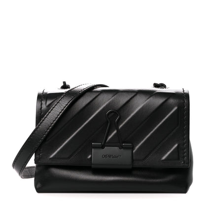 Off-White Calfskin Diag Small Binder Clip Crossbody Black 1 of 12