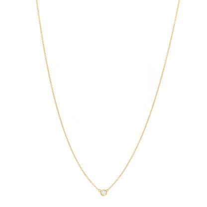 Tiffany 18K Yellow Gold Diamond .08ct Elsa Peretti Diamonds by the Yard Pendant Necklace 1 of 6