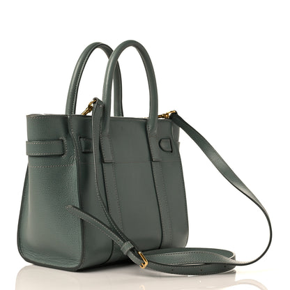 Mulberry Small Classic Grain Mini Zipped Bayswater Antique Blue 3 of 10