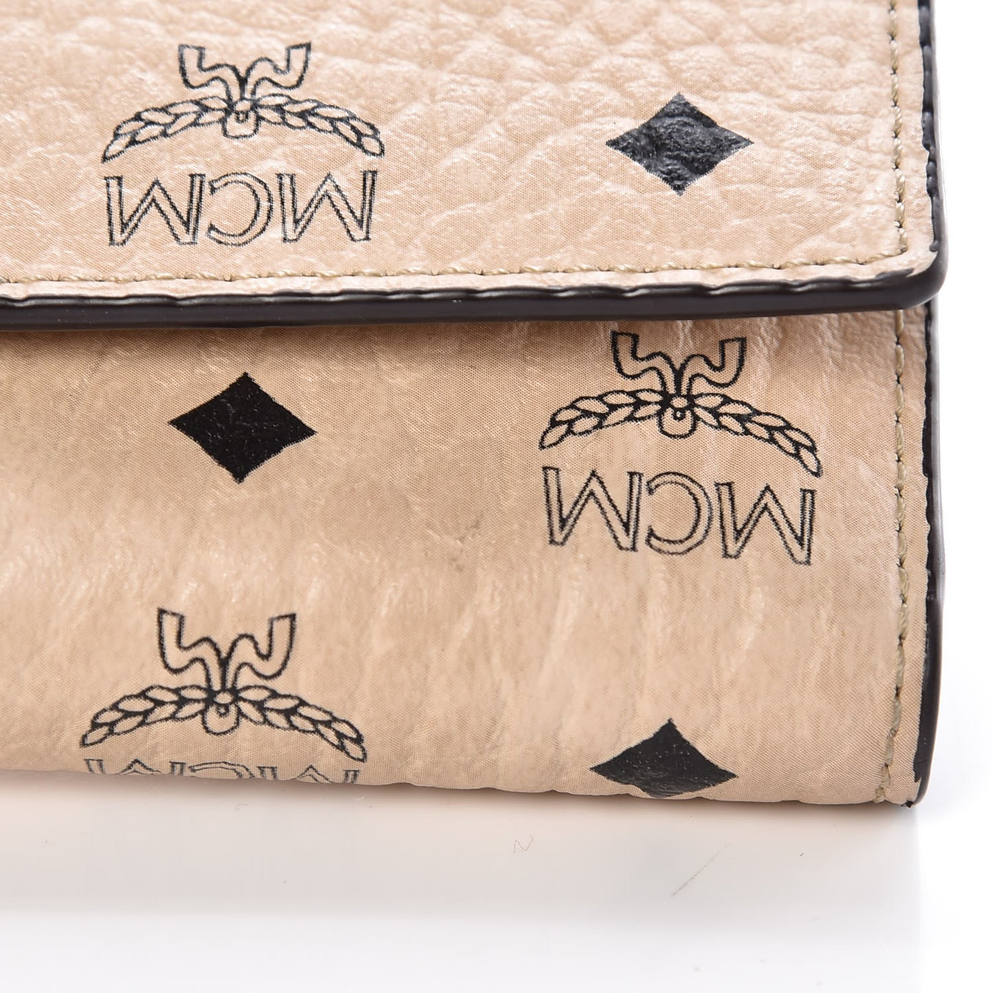 Visetos Tri-Fold Wallet Beige