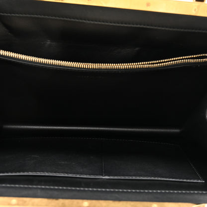 Celine Smooth Calfskin Medium Clasp Shoulder Bag Black 5 of 11