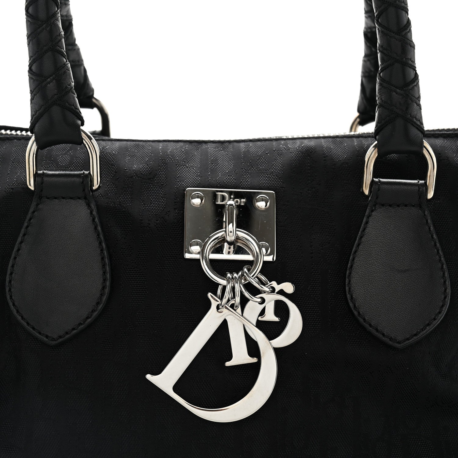 Christian Dior Nylon Monogram Lovely Boston Black 8 of 10