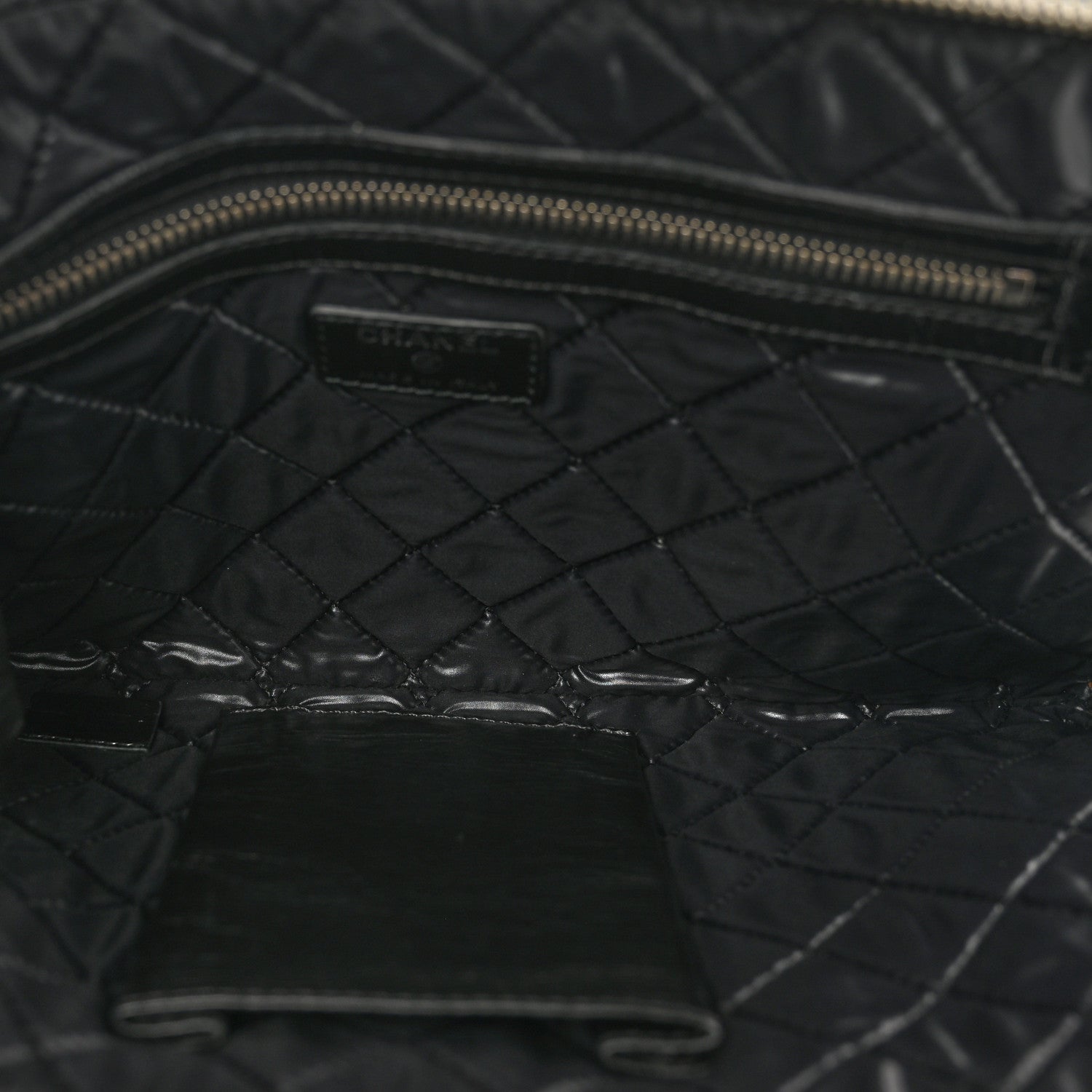 Chanel Calfskin Medium Je Ne Suis Pas En Solde Pouch Clutch Black 5 of 8
