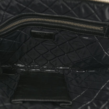 Chanel Calfskin Medium Je Ne Suis Pas En Solde Pouch Clutch Black 5 of 8