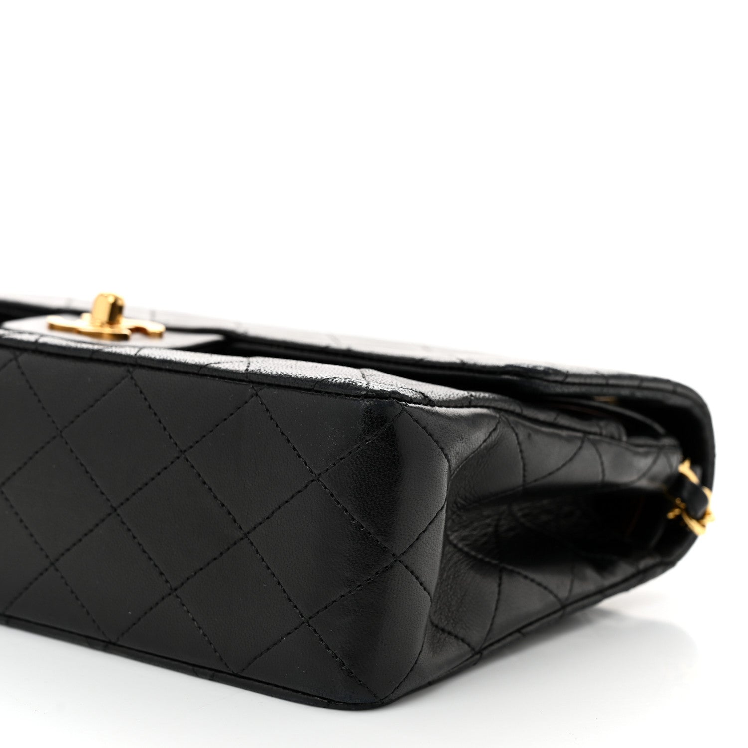 Chanel Lambskin Quilted Medium Double Flap Black 10 of 10