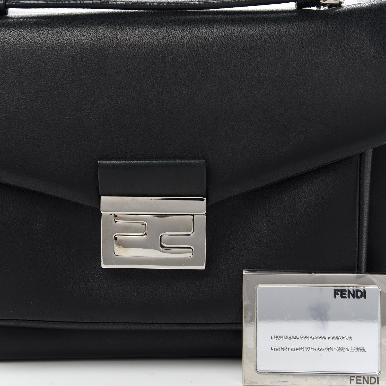 Fendi Nappa Be Baguette Crossbody Bag Black 10 of 10