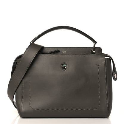 Fendi Vitello Baltico Dolce DotCom Satchel Carbone Menta 3 of 11