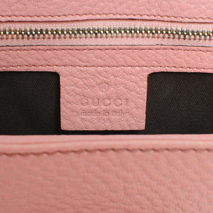 Gucci Calfskin Bamboo Top Handle Bag Pink 6 of 8