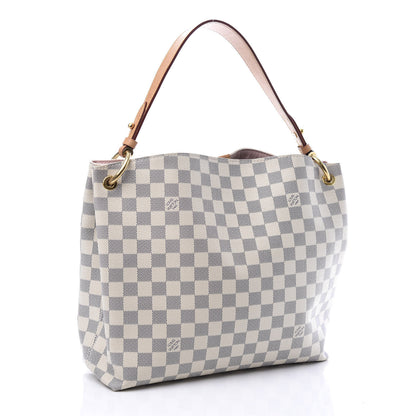 Louis Vuitton Damier Azur Graceful PM Rose Ballerine 2 of 10