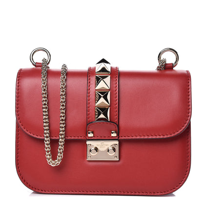 Valentino Garavani Vitello Small Glam Lock Rockstud Flap Red 1 of 11