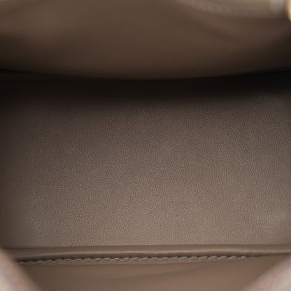 Hermes Taurillon Clemence Mini Lindy 20 Etoupe 5 of 11