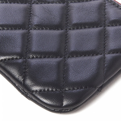 Chanel Lambskin Quilted Small Cosmetic Case Black 5 of 10