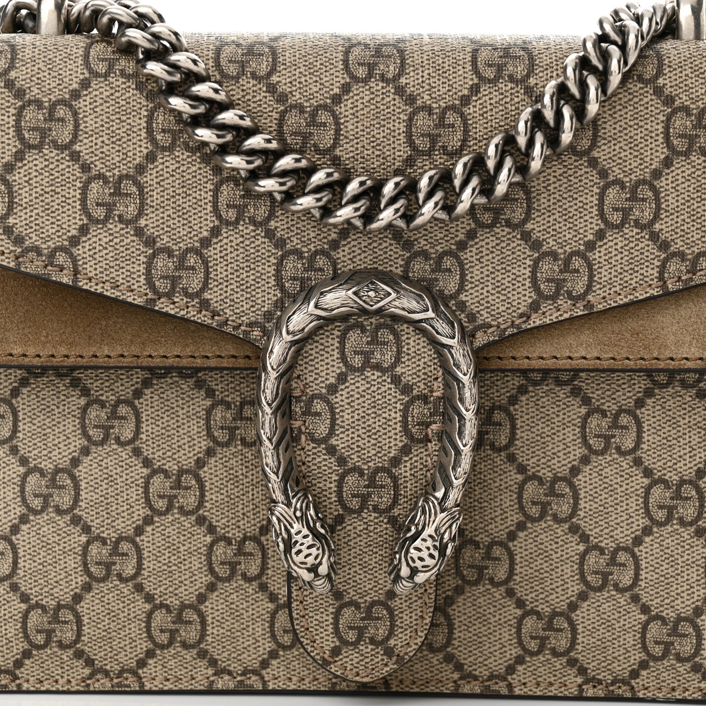 GG Supreme Monogram Mini Dionysus Shoulder Bag Taupe