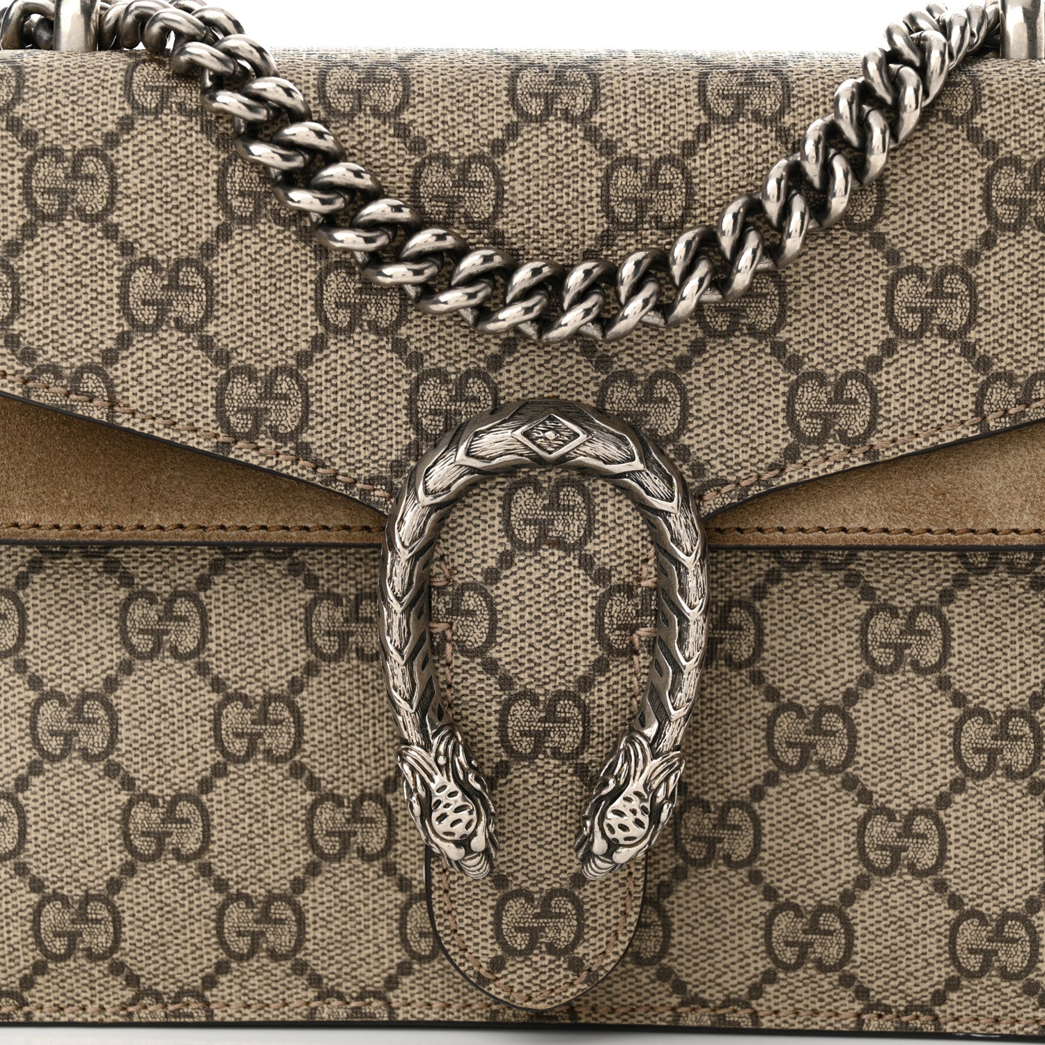 Gucci GG Supreme Monogram Mini Dionysus Shoulder Bag Taupe 8 of 14