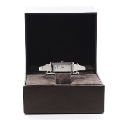 Gucci Stainless Steel Diamond Mother of Pearl 12mm 1500L Horsebit Quartz Watch 6 of 6