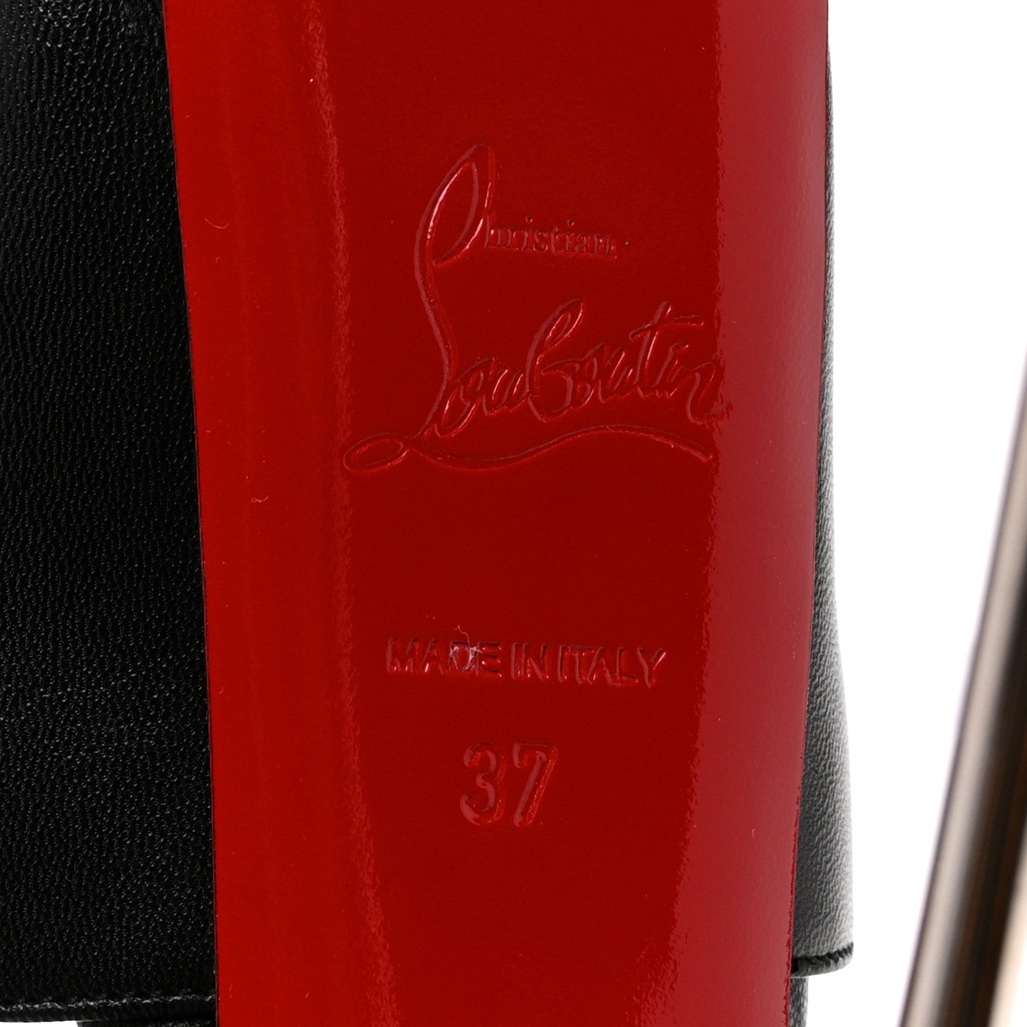 Christian Louboutin Kid Despressi Platform Peep Toe 170 Pumps 37 Black 8 of 9