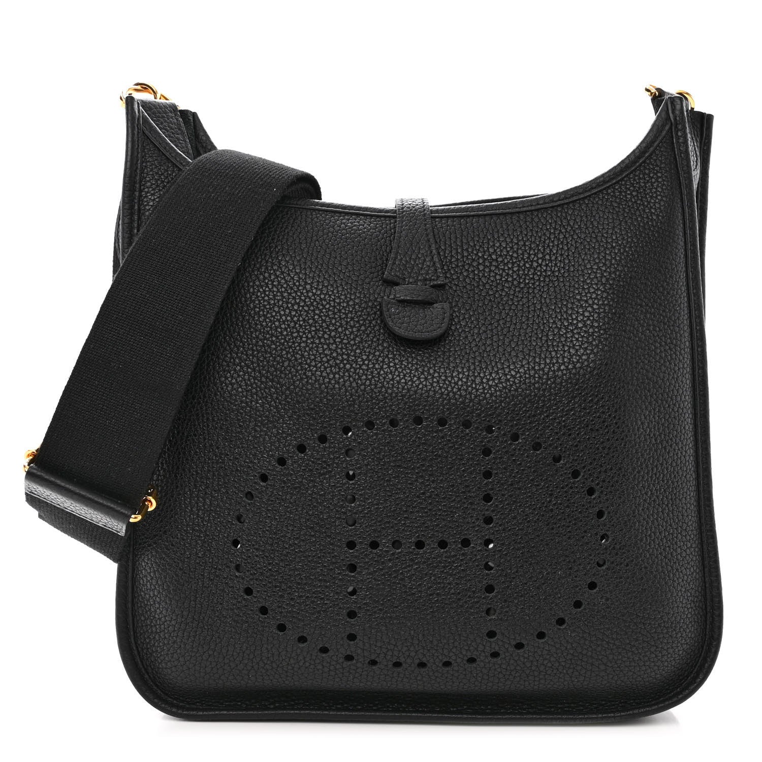 Hermes Taurillon Clemence Evelyne III PM Black 1 of 10