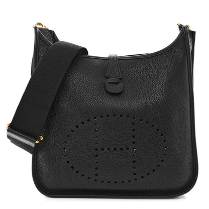 Hermes Taurillon Clemence Evelyne III PM Black 1 of 10