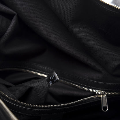 Gucci Soft Calfskin Large GG Top Handle Duffle Black 7 of 11