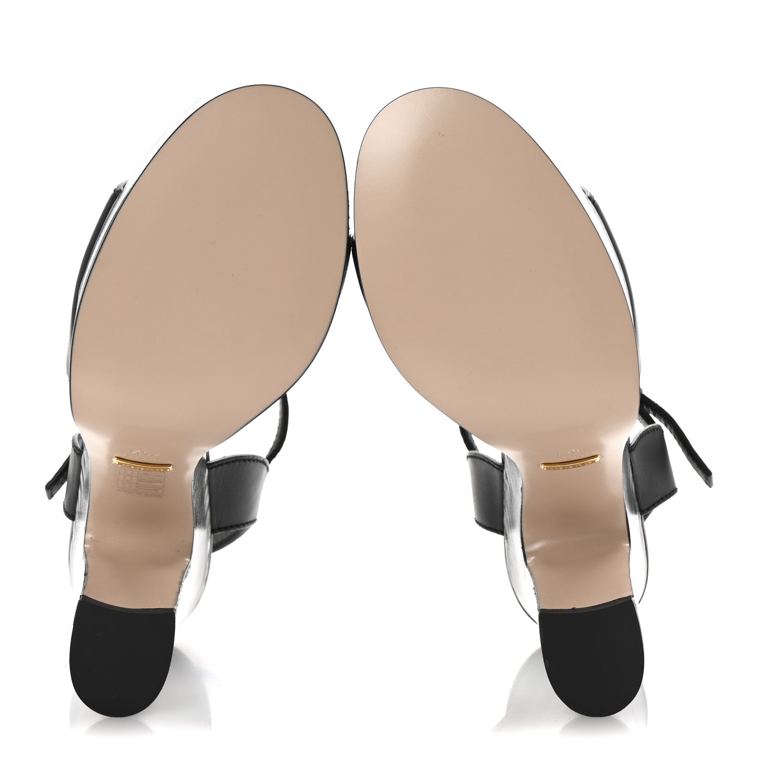 Gucci Cosmos Softy Calfskin Wooden Interlocking G Cut-Out 30/120mm Platform Sandals 40.5 Black 6 of 10
