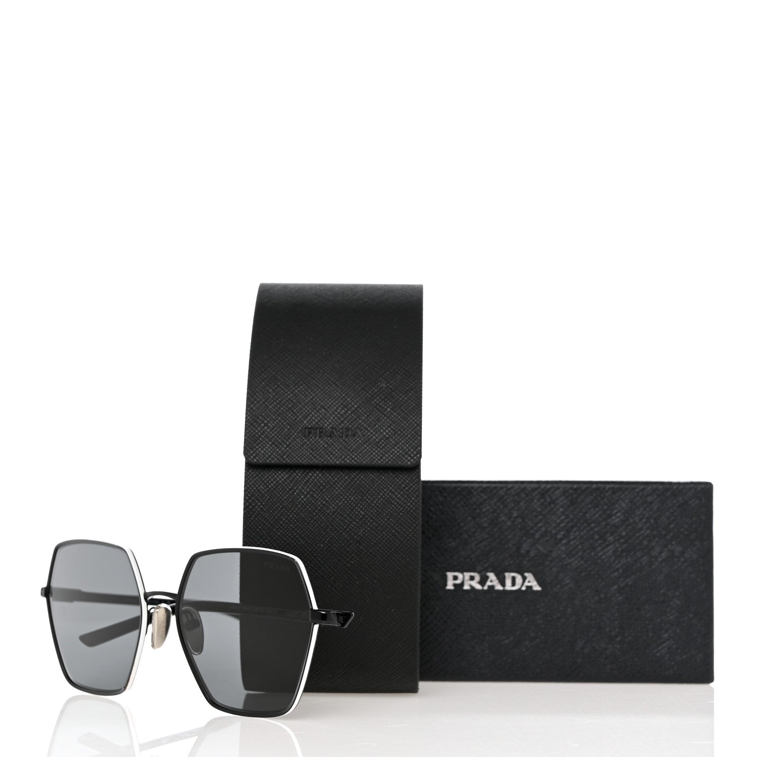 Prada Acetate Sunglasses SPR56Y Black 8 of 8