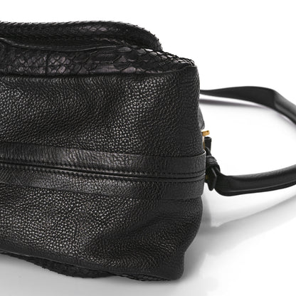 Chloe Snakeskin Medium Paraty Black 7 of 7