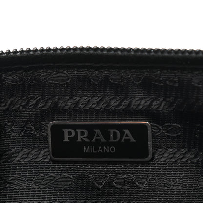 Prada Tessuto Nylon Saffiano Wristlet Black 8 of 8