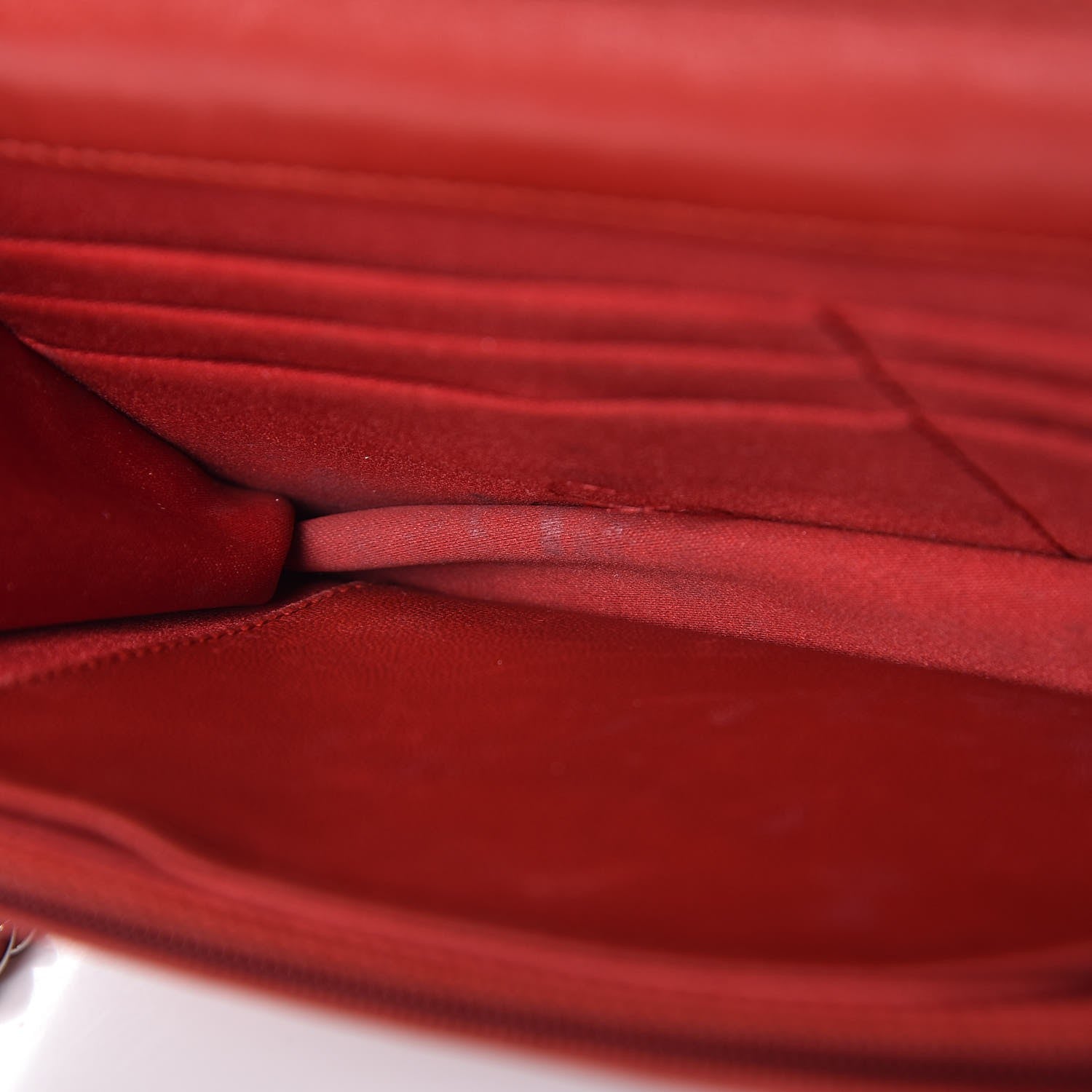 Chanel Lambskin Camellia Embossed Wallet On Chain WOC Dark Red 9 of 18