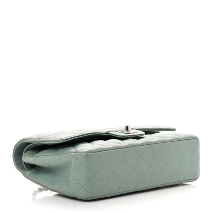Chanel Caviar Quilted Medium Double Flap Light Blue 4 of 17