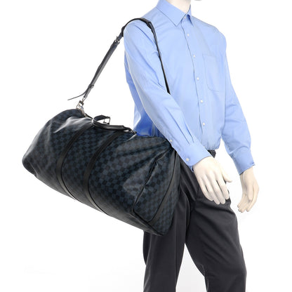 Louis Vuitton Damier Cobalt Keepall Bandouliere 55 2 of 11