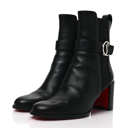 Christian Louboutin Calfskin 70 Chelsea Ankle Boots 38 Black 3 of 7