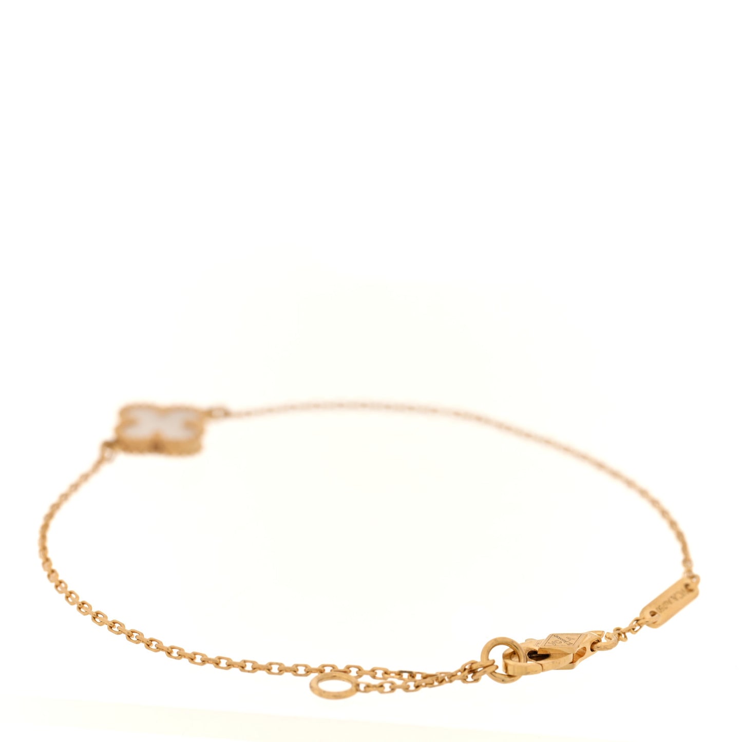 18K Yellow Gold Mother of Pearl Sweet Alhambra Bracelet