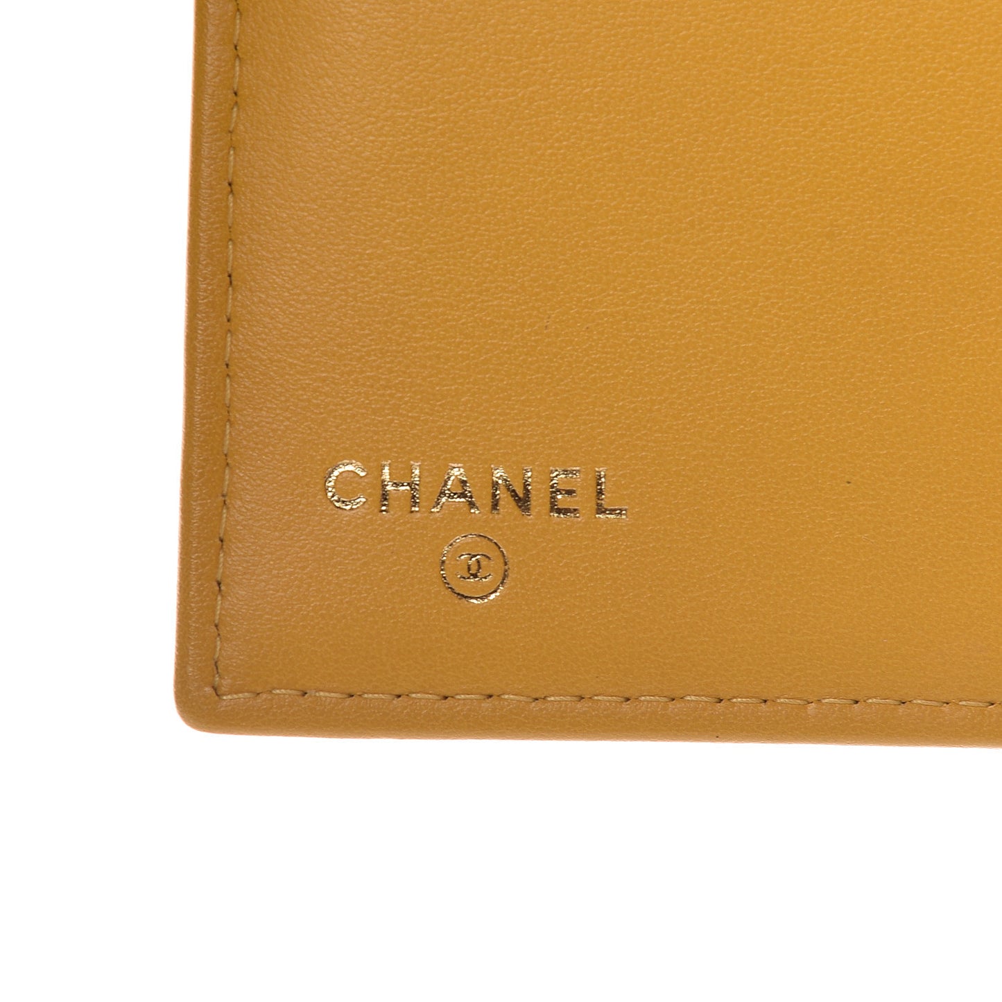Caviar Quilted Medium Flap Wallet Yellow