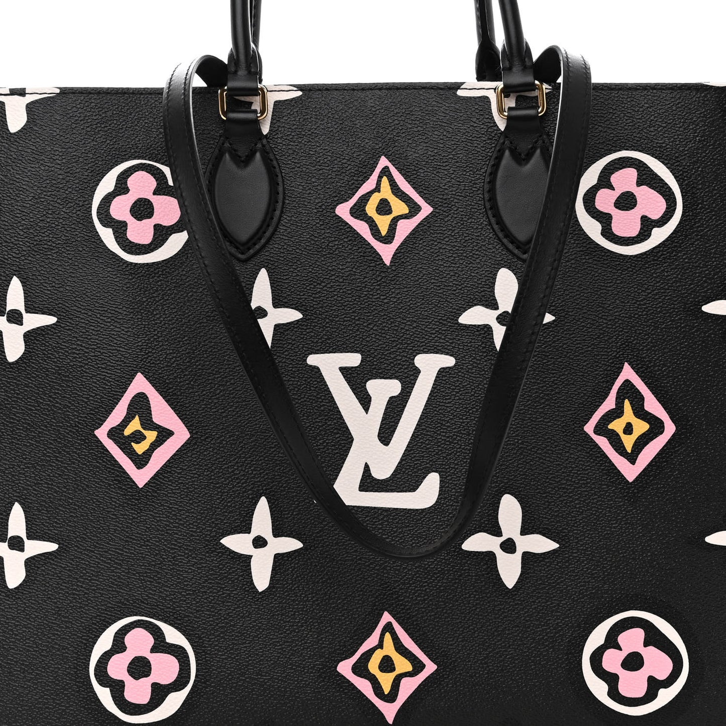Monogram Giant Wild At Heart Onthego GM Black