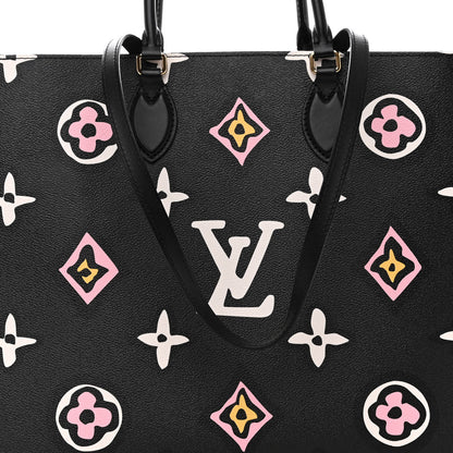 Louis Vuitton Monogram Giant Wild At Heart Onthego GM Black 7 of 9