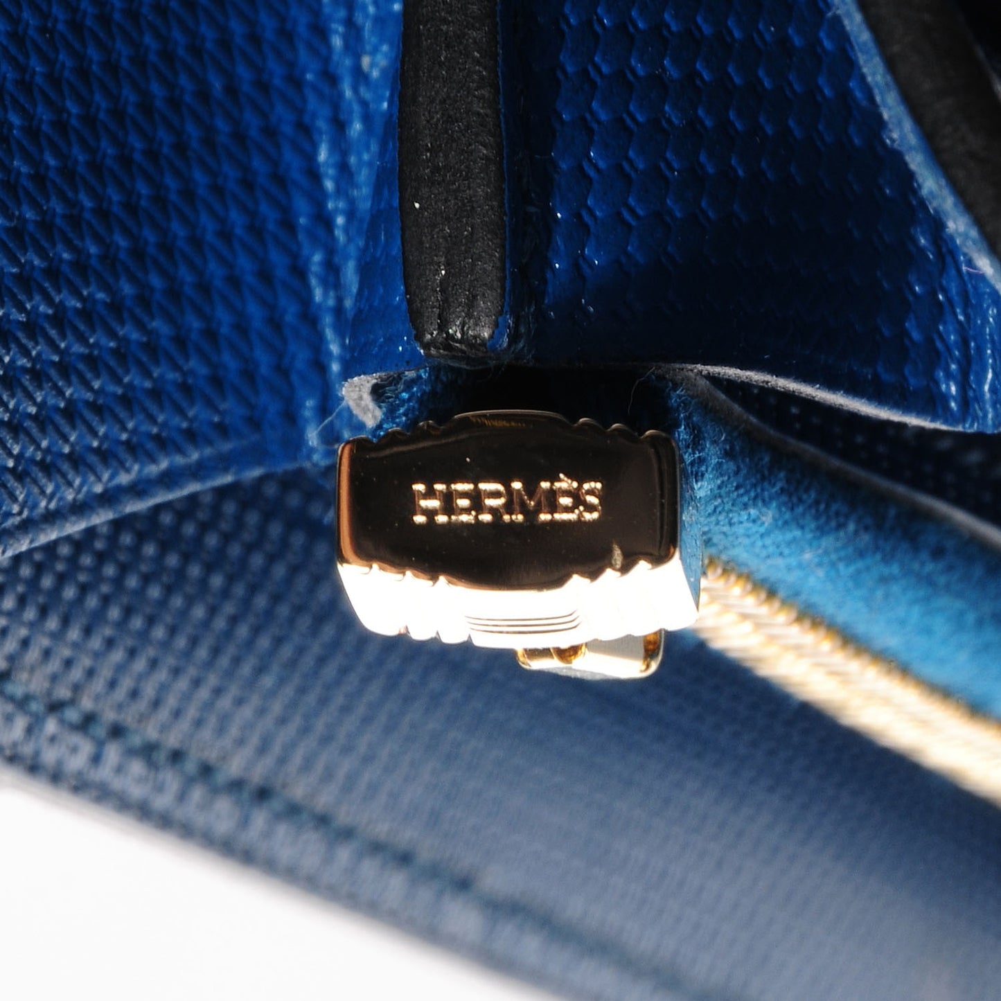 Grain d'H Kelly Longue Wallet Bleu De Galice