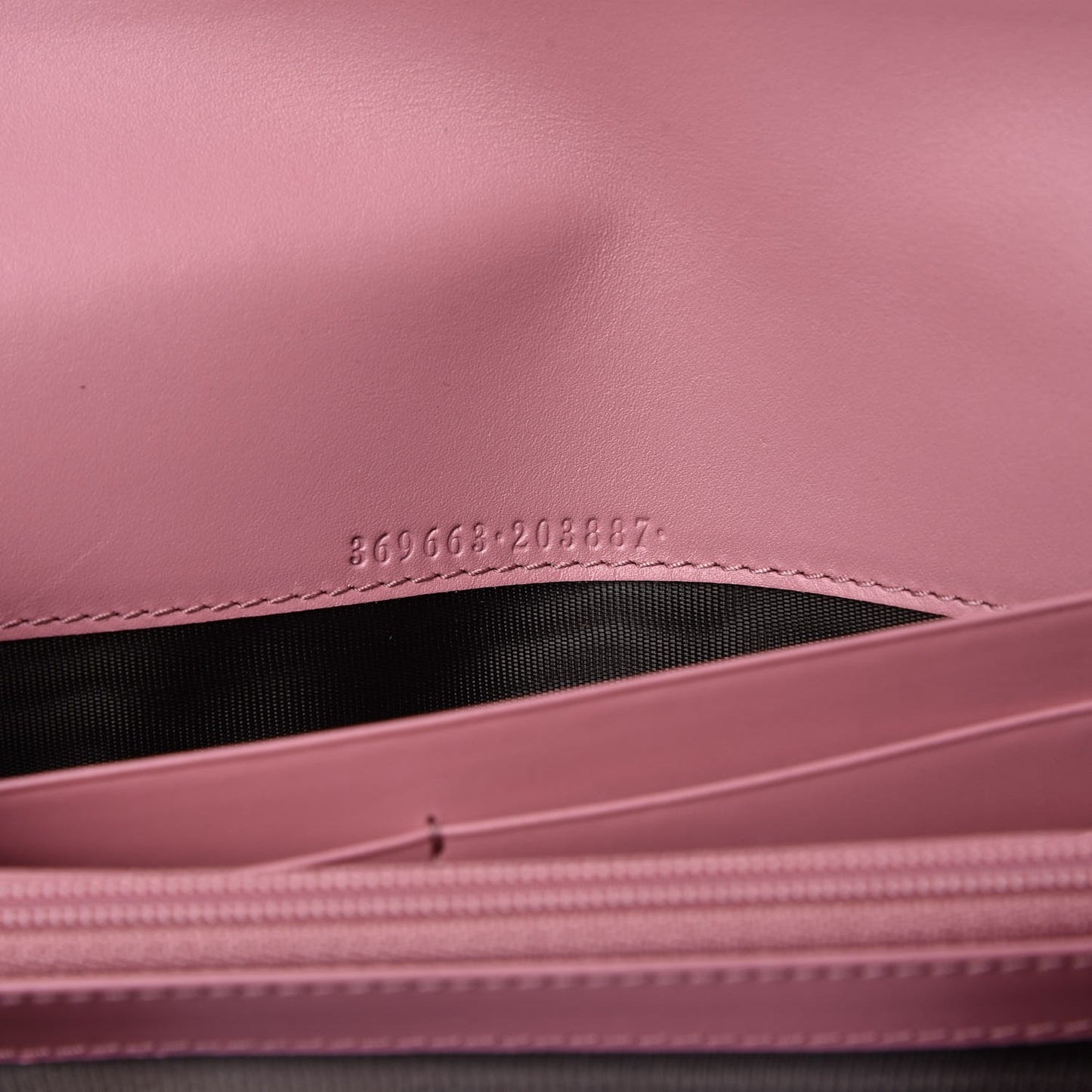Guccissima Signature Icon Continental Wallet Carmine Rose