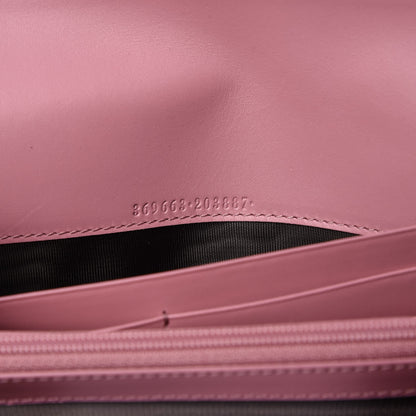 Gucci Guccissima Signature Icon Continental Wallet Carmine Rose 7 of 9