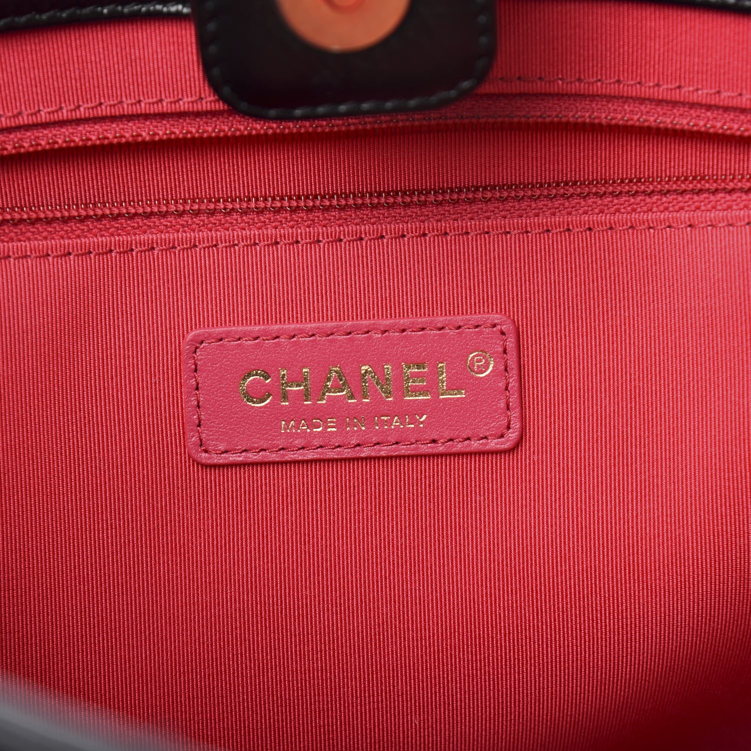 Chanel Shiny Aged Calfskin Shopping Bag Black 6 of 12