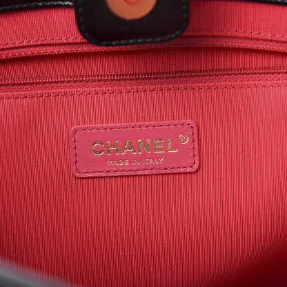Chanel Shiny Aged Calfskin Shopping Bag Black 6 of 12