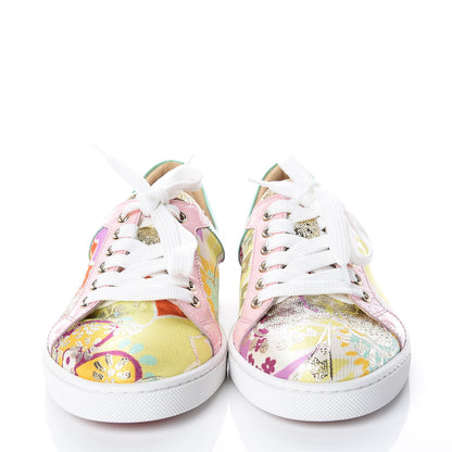 Christian Louboutin Patent Tissu Kyoto Flamingirl Flats 38 Multicolor 2 of 10
