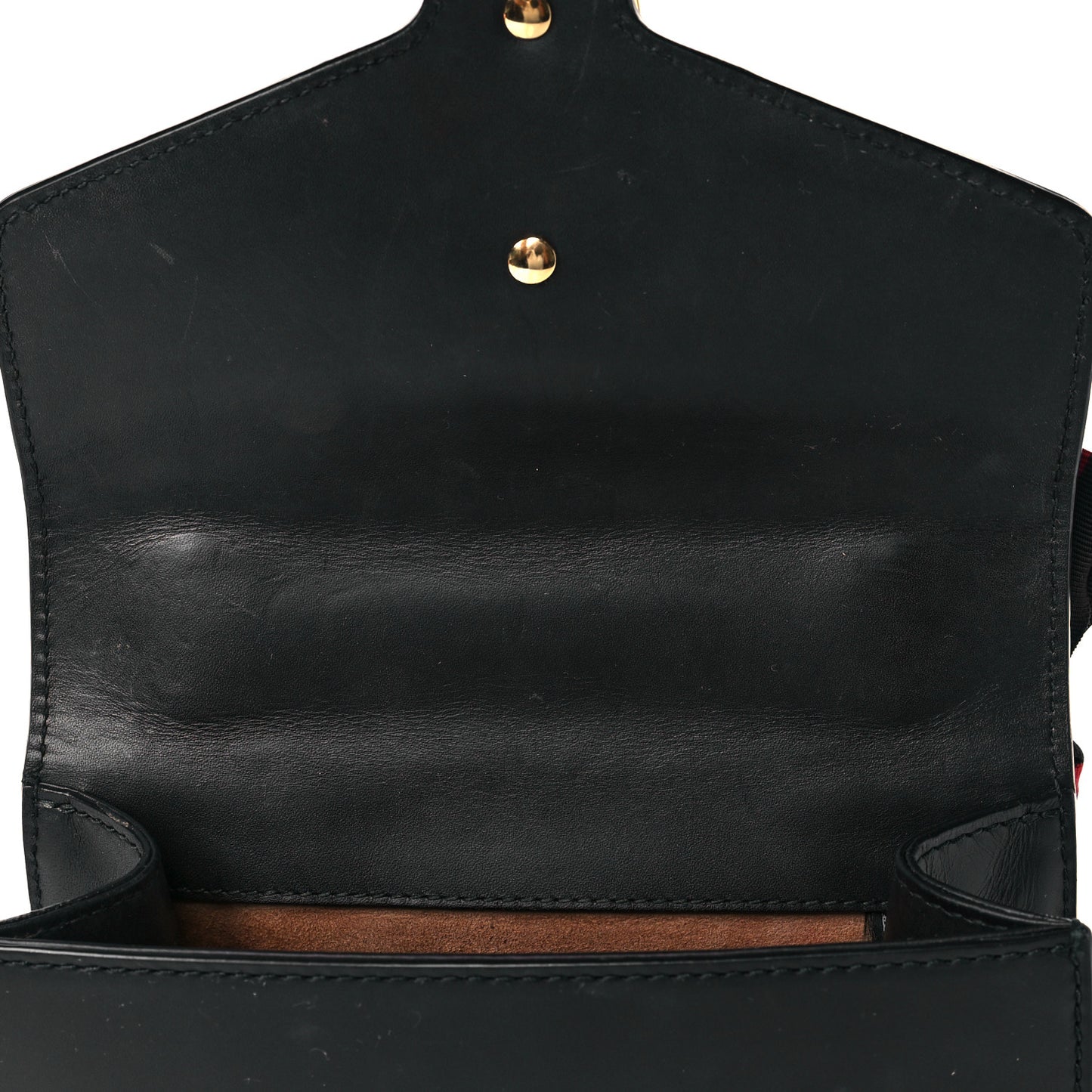 Calfskin Mini Sylvie Chain Shoulder Bag Black