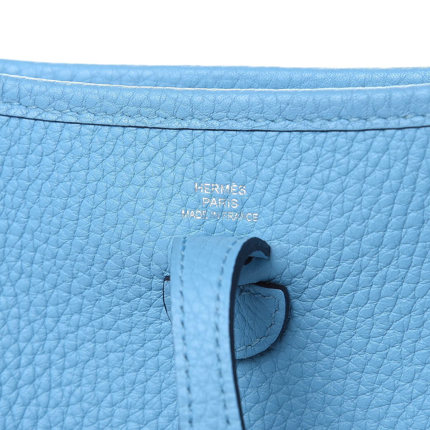 Hermes Taurillon Clemence Amazone Evelyne TPM Bleu Du Nord Vert Verone 6 of 9