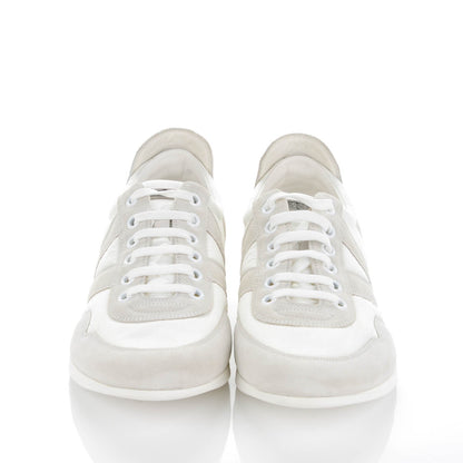 Louis Vuitton Suede Nylon Sneakers 8 White 2 of 8