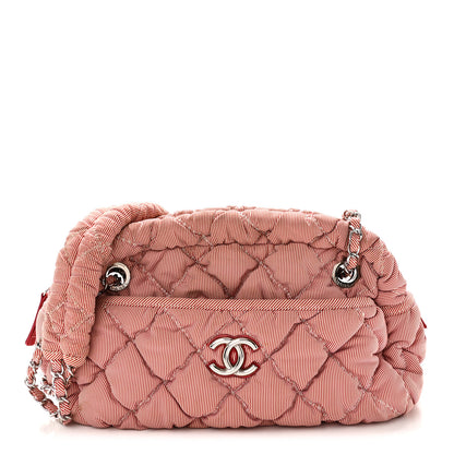 Chanel Nylon Bubble Quilt Shoulder Bag Red White 1 of 10