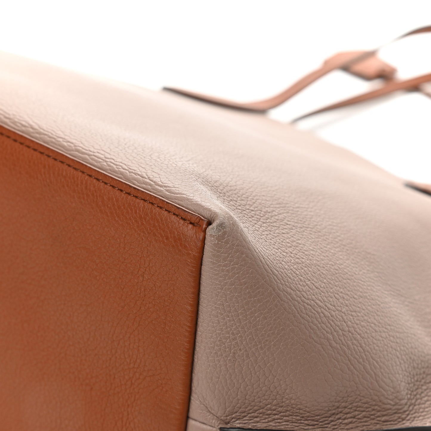 Calfskin Lockme Go Tote Vison