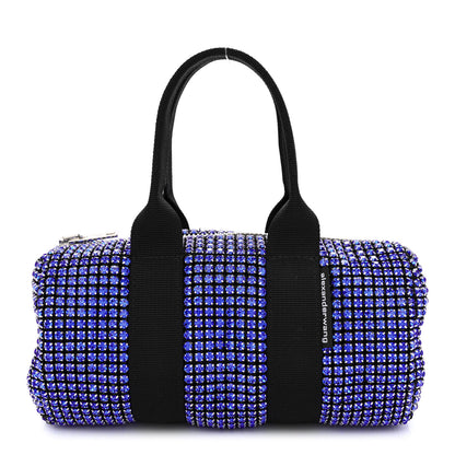 Alexander Wang Mesh Crystal Rhinestone Mini Cruiser Duffle Cobalt 1 of 11