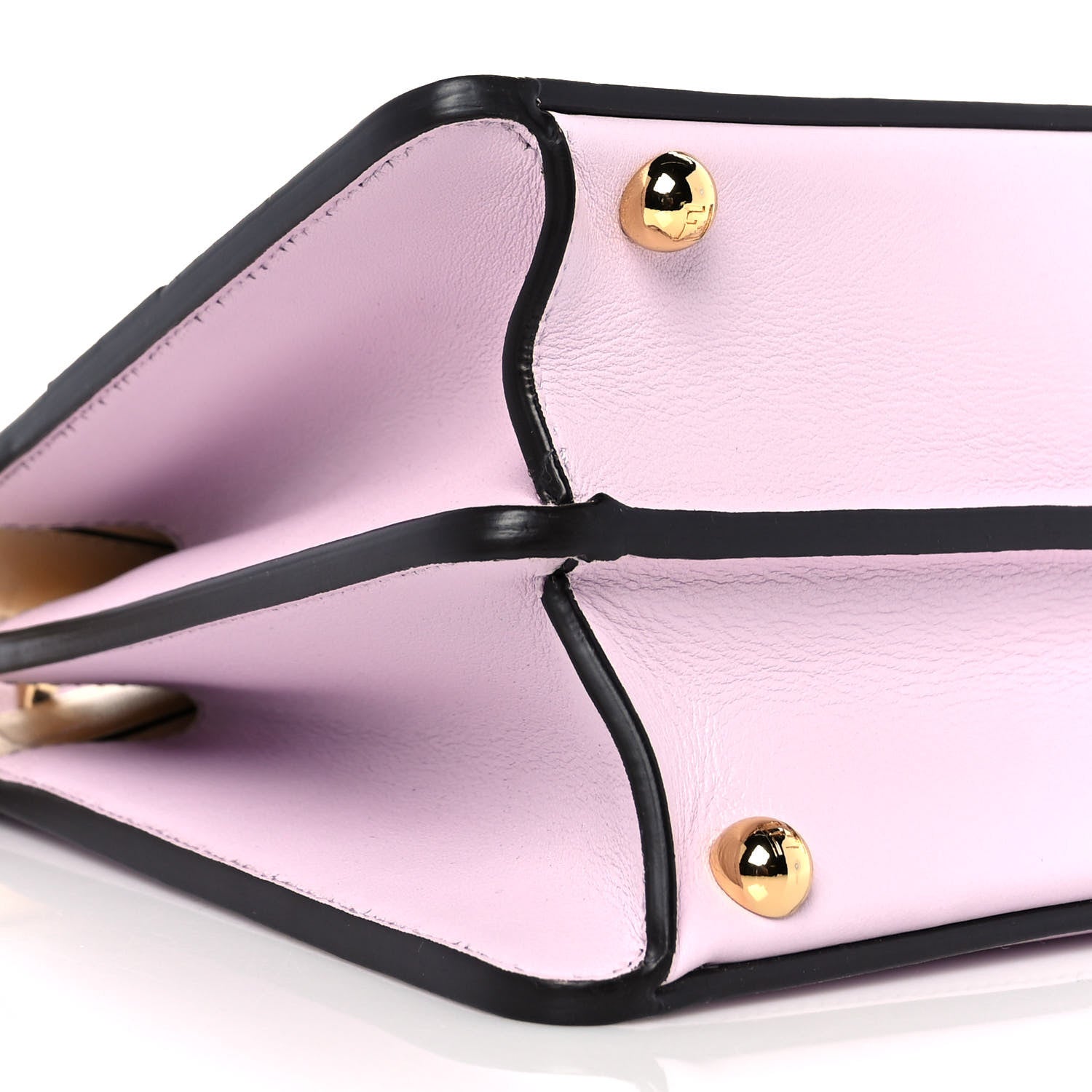 Fendi Vitello Seta Shiny Nappa Dancing Girls Inlay Small Peekaboo I SEE U Satchel Anemone Multicolor 7 of 8
