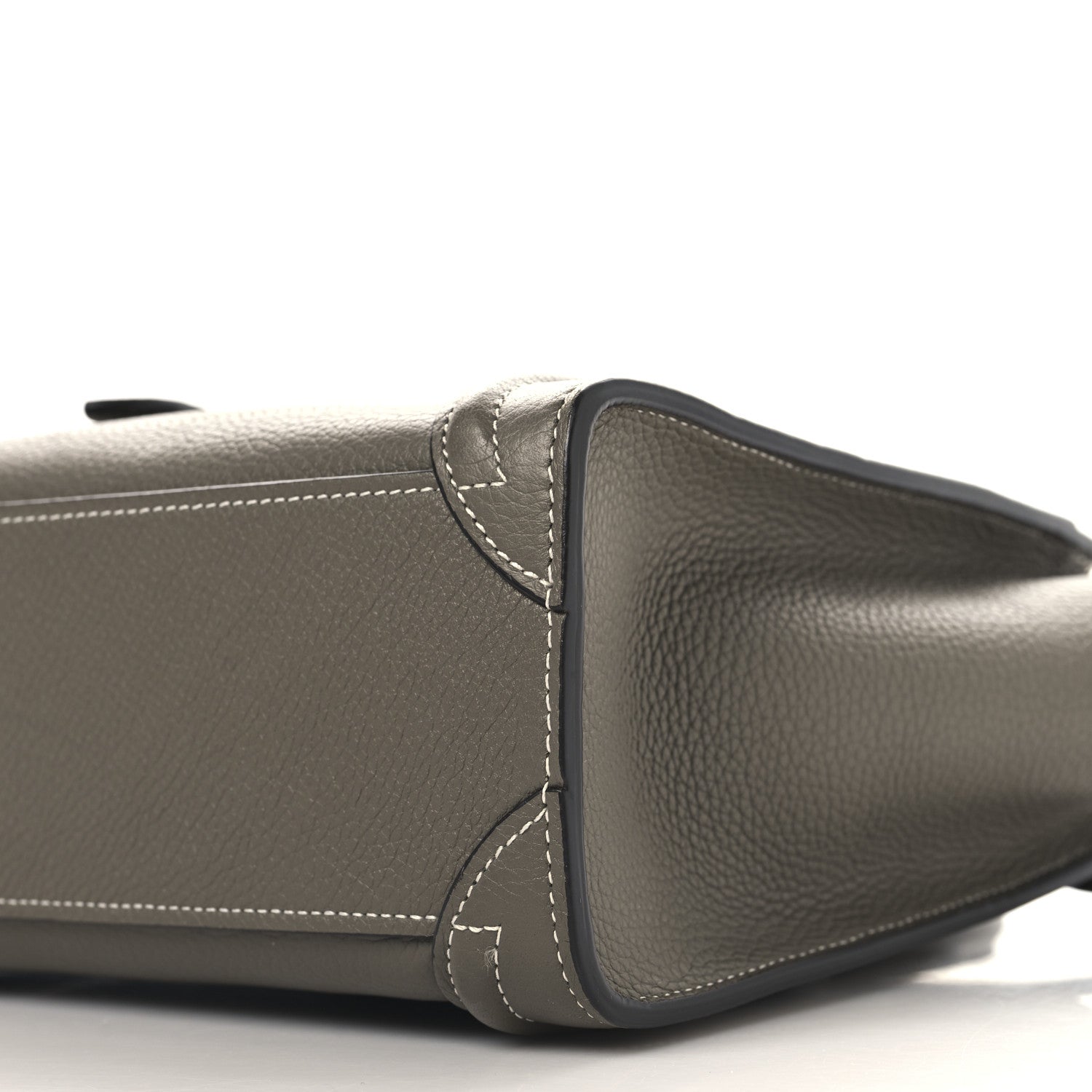 Celine Drummed Calfskin Nano Luggage Souris 11 of 11
